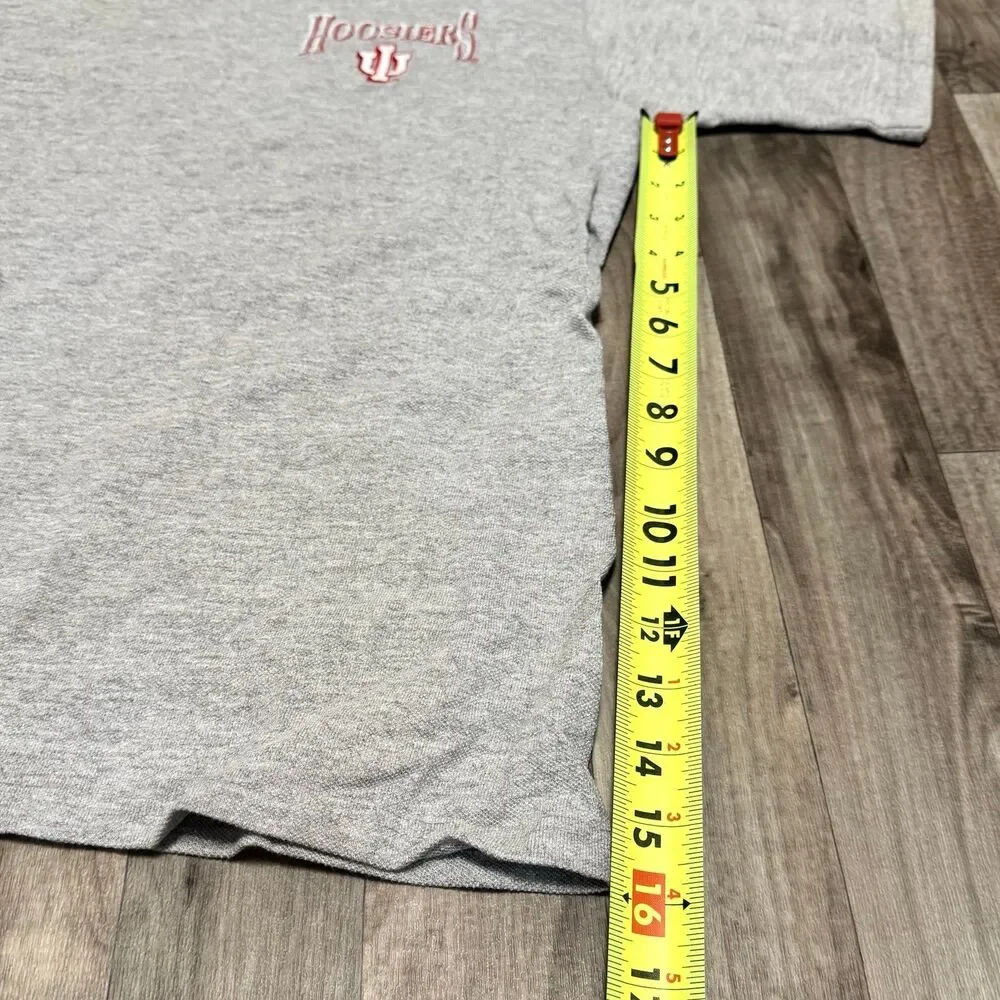 Vintage Indiana University Hoosiers IU gray embroidered retro tee